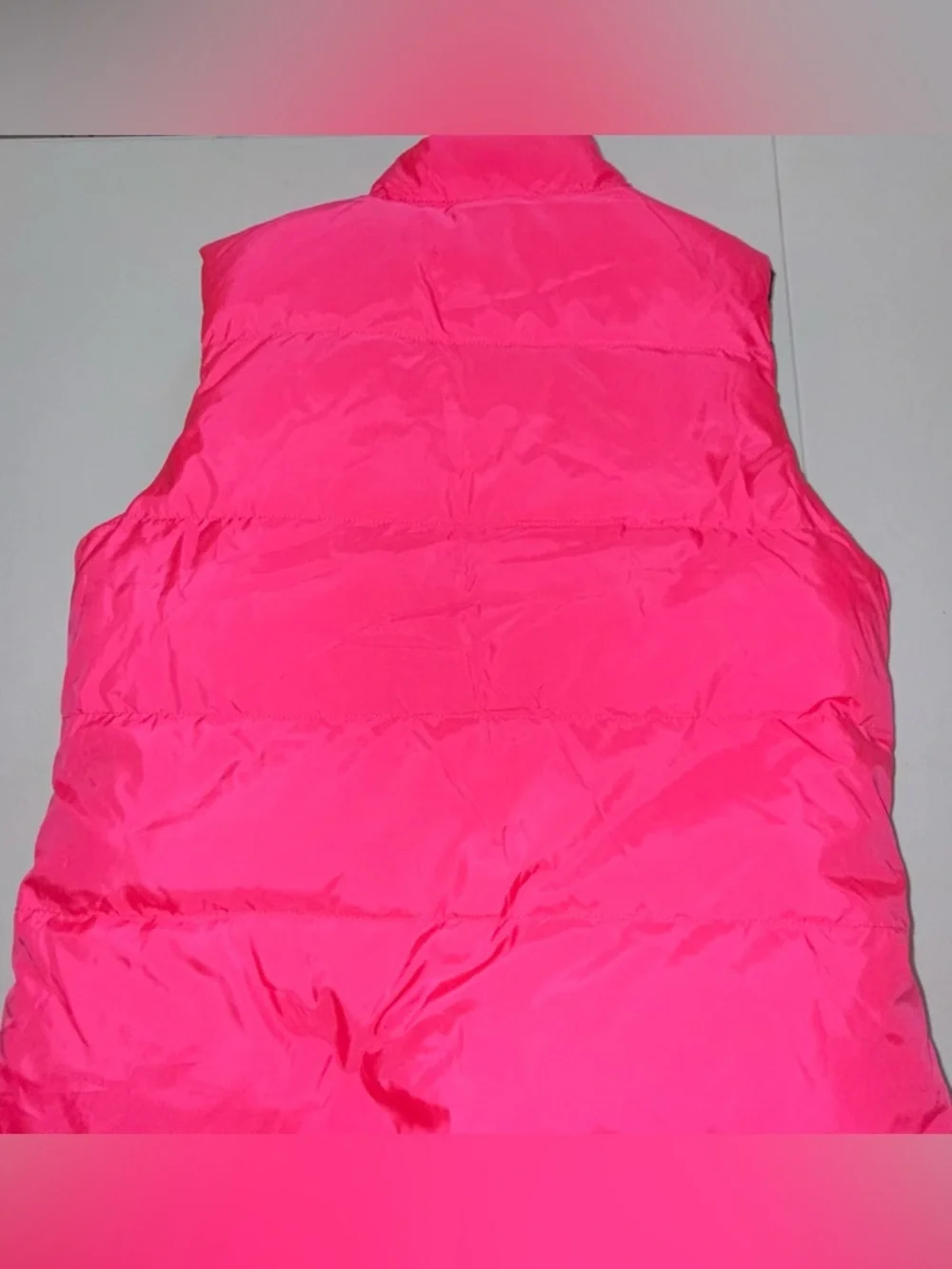 Polo by Ralph Lauren Hot Pink/Navy Quilted reversible Vest. Kids size L
